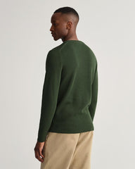 Gant 8030140 D1 Rib Texture C Neck Green