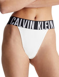 Calvin Klein High Leg Thong In White