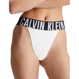Calvin Klein High Leg Thong In White