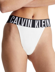 Calvin Klein High Leg Thong In White