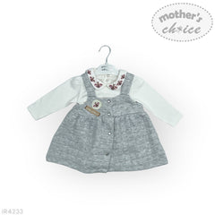 Mothers Choice 2 Piece Quilted Dress In Grey