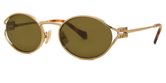 Miu Miu Womens Gold Sunglasses