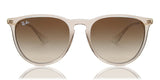 Ray-Ban Erika Circle Sunglasses In Transparent Light Brown