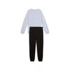 Puma Girls Essential No.1 Logo Crew Tracksuit In Lilac
