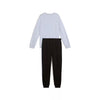 Puma Girls Essential No.1 Logo Crew Tracksuit In Lilac