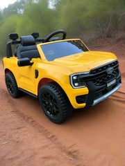 Electric Ride On Toyota Hilux Wildtrack Play Car In Yellow