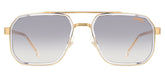 Carrera Aviators Sunglasses In Clear & Gold