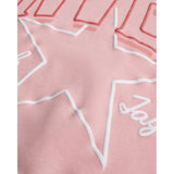 Converse Girls Relaxed Boxy Graphic Crew Neck Sweatshirt In Pink