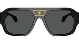Versace Unisex Medusa Pilot Sunglasses In Black