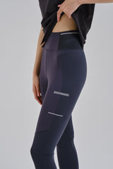 Anta Womens Racing Challenge Tights In Dark Grey