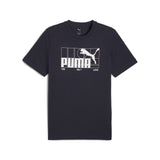 Puma Mens Graphic No.1 Logo T-Shirt In Black