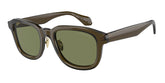 Giorgio Armani Mens Sunglasses In Transparent Green