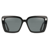 Swarovski Square Gems Detailing Womens Sunglasses In Black