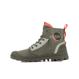 Palladuim Mens Pampa Hi Dare Zip Shoes Olive
