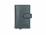 Bossi Mens Mechanism Wallet With Coin Pocket In Navy Buff