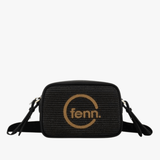 Fenn Weave Crossbody Bag In Black