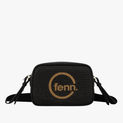 Fenn Weave Crossbody Bag In Black