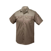 Boerboel Mens Kalahari Shirt In Bark & Putty