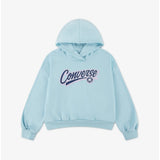 Converse Girls Relaxed Graphic Hoodie In Light Blue