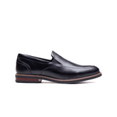 Nunn Bush Mens Calderone Black Moc Toe Shoes