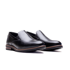 Florshiem Mens Calderone Black Moc Toe Shoes