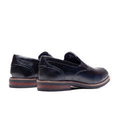 Florshiem Mens Calderone Black Moc Toe Shoes