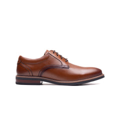 Nunn Bush Mens Calderone Plain Shoes In Cognac