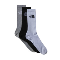 The North Face Men Multi Sport Crew Sock 3Pk Mult Black Assorted
