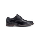 Nunn Bush Mens Black Calderone Plain Shoes