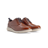 Nunn Bush By Florsheim Mens Stance Plain Leather Shoes In Cognac Multi