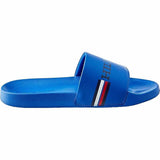 Tommy Hilfiger Mens Flag Pool Slides Blue