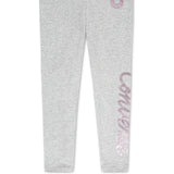 Converse Girls Legging With Metalic Ink In Grey