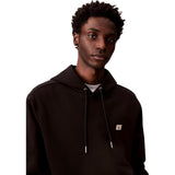 Calvin Klein Mens Terry Badge Hoodie In Black