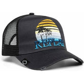Replay Unisex Cap In Dark Grey Multi