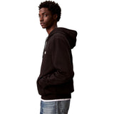Calvin Klein Mens Terry Badge Hoodie In Black
