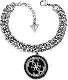 Guess Silver Logo Bracelet