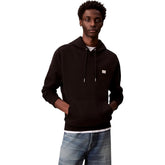 Calvin Klein Mens Terry Badge Hoodie In Black