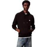 Calvin Klein Mens Terry Badge Hoodie In Black