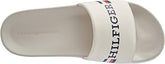Tommy Hilfiger Mens Flag Pool Slides White