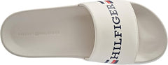 Tommy Hilfiger Mens Flag Pool Slides White