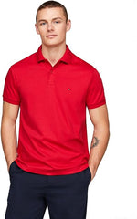 Tommy Hilfiger Liquid Cotton Essential Reg Polo Red