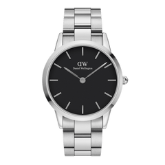 Daniel Wellington Mens Iconic Link Watch In Silver