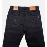 Soviet Mens Basic Stretch Slim Leg Jeans In Black