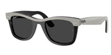 Ray-Ban Unisex Wayfarer Polarized Sunglasses In Black And Grey