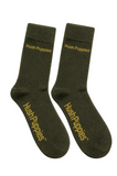 Hush Puppies Mens Combed Cotton Socks In Green