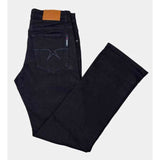 Soviet Mens Basic Stretch Slim Leg Jeans In Black