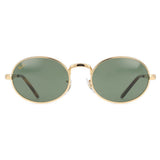 Ray-Ban Oval Womens Sunglasses In Arista Gold