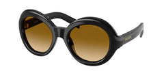 Prada Round Frame Sunglasses For Women In Black