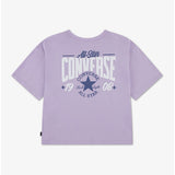 Converse Girls Graphic Boxy T-Shirt In Lavender