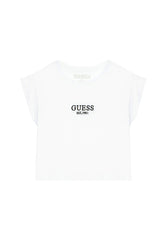 Guess Girls Crop Top In White